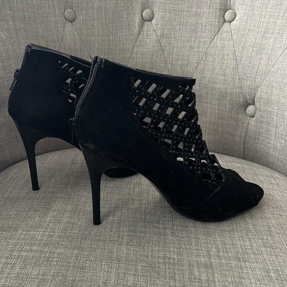 Nina Black Dress Heels Size 8.5 - Picture 3 of 4